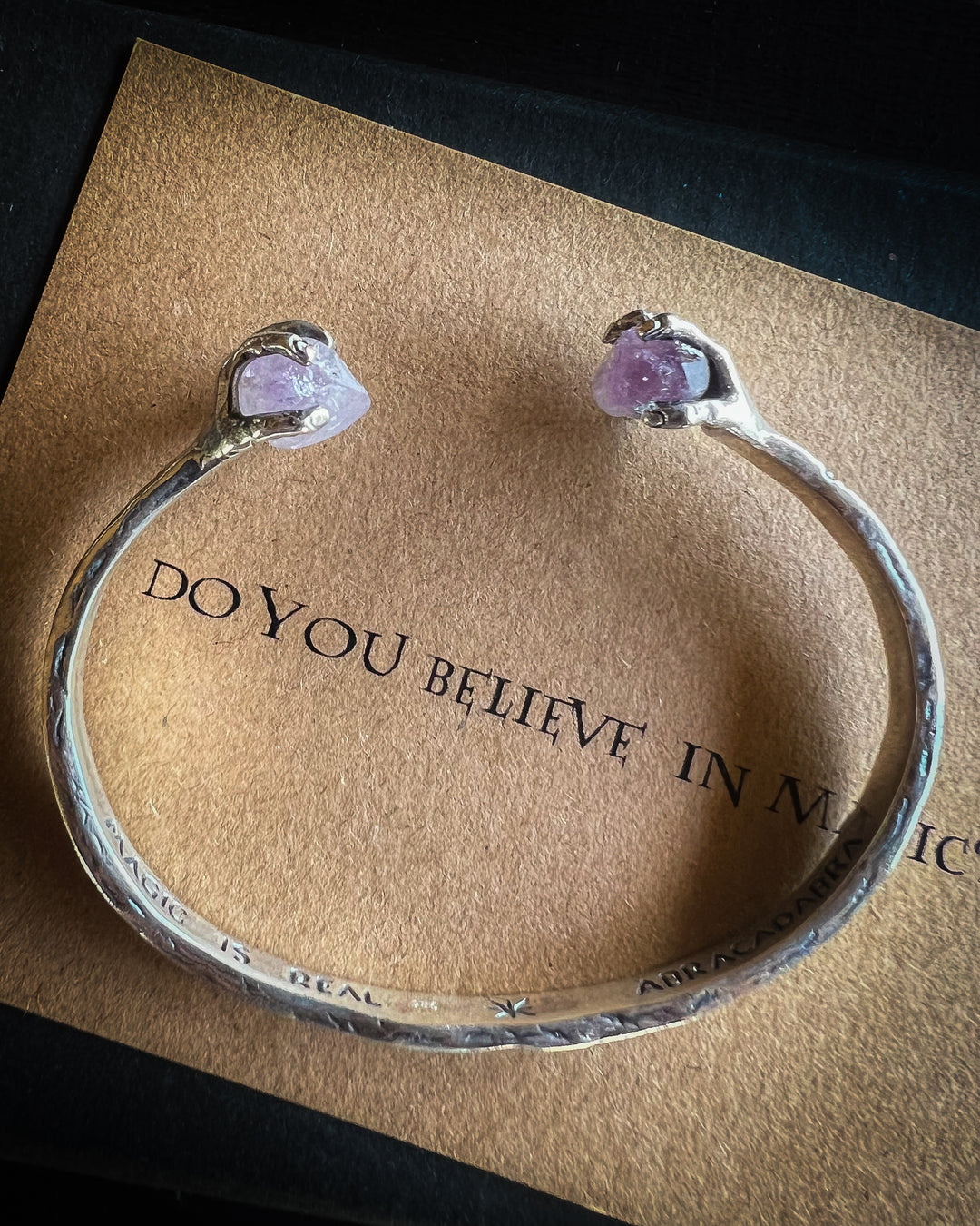 Amethyst Hands Bracelet