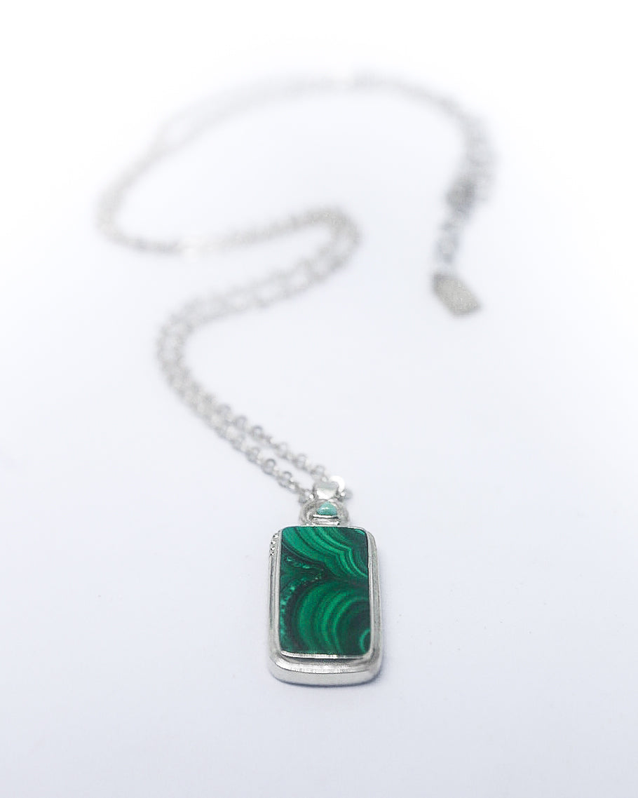 Malachite Snake Necklace