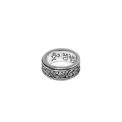 Om Swastiastu Spinner Ring